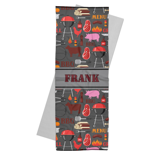 Custom Barbeque Yoga Mat Towel (Personalized)
