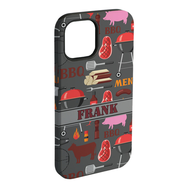 Custom Barbeque iPhone Case - Rubber Lined - iPhone 15 Plus (Personalized)