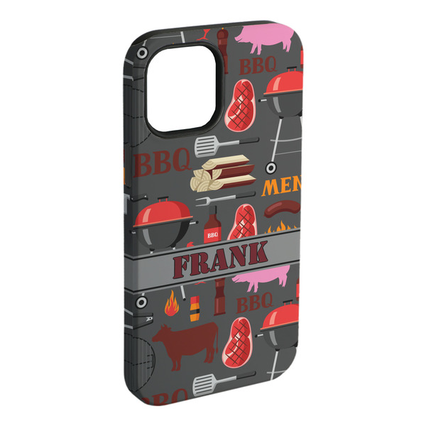 Custom Barbeque iPhone Case - Rubber Lined - iPhone 15 Pro Max (Personalized)