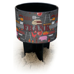 Barbeque Black Beach Spiker Drink Holder (Personalized)