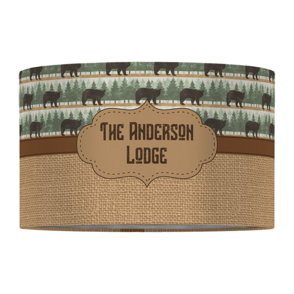 Cabin 12" Drum Lampshade - FRONT (Fabric)
