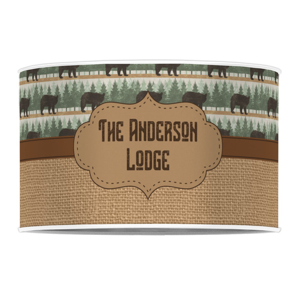 Cabin 12" Drum Lampshade - FRONT (Poly Film)