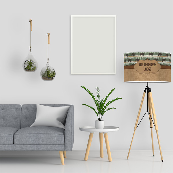 Cabin 12" Drum Lampshade - LIFESTYLE
