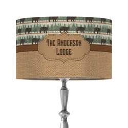 Cabin 12" Drum Lamp Shade - Fabric (Personalized)