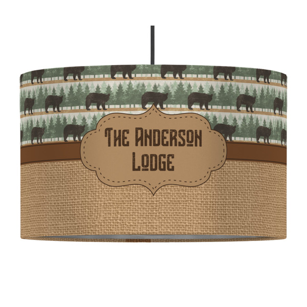 Cabin 12" Drum Lampshade - PENDANT (Fabric)