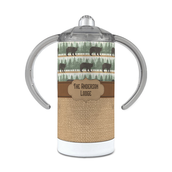 Custom Cabin 12 oz Stainless Steel Sippy Cup (Personalized)