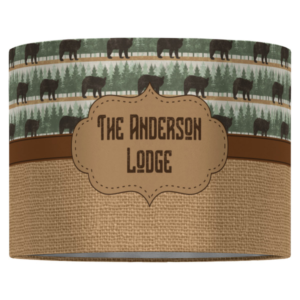 Cabin 16" Drum Lampshade - FRONT (Fabric)