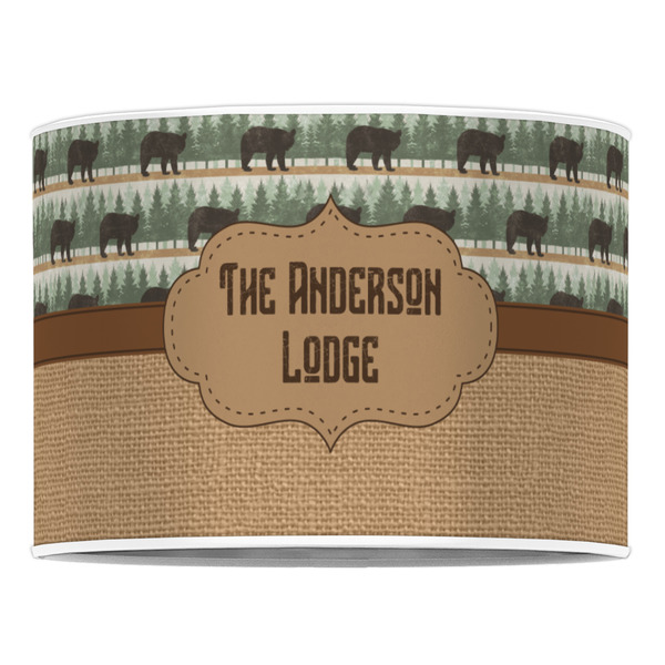 Cabin 16" Drum Lampshade - FRONT (Poly Film)