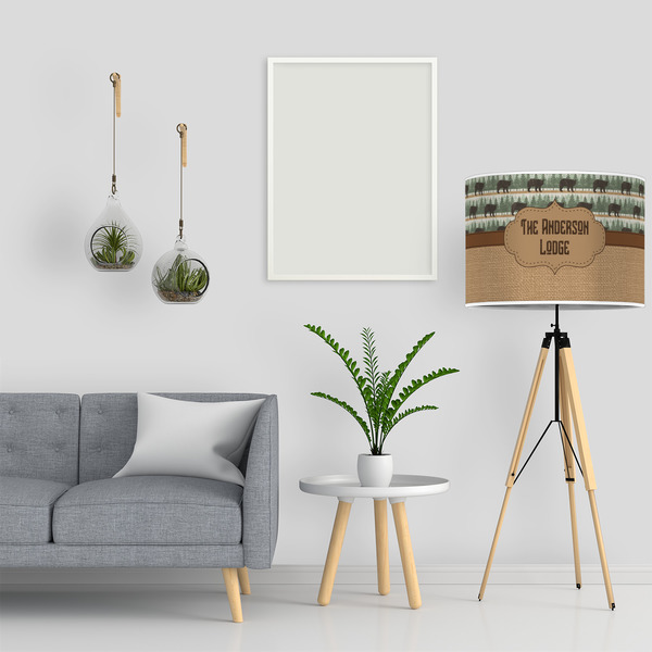 Cabin 16" Drum Lampshade - LIFESTYLE