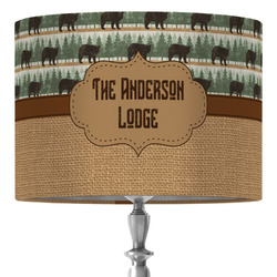 Cabin 16" Drum Lamp Shade - Fabric (Personalized)