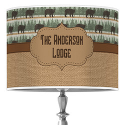 Cabin 16" Drum Lamp Shade - Poly-film (Personalized)