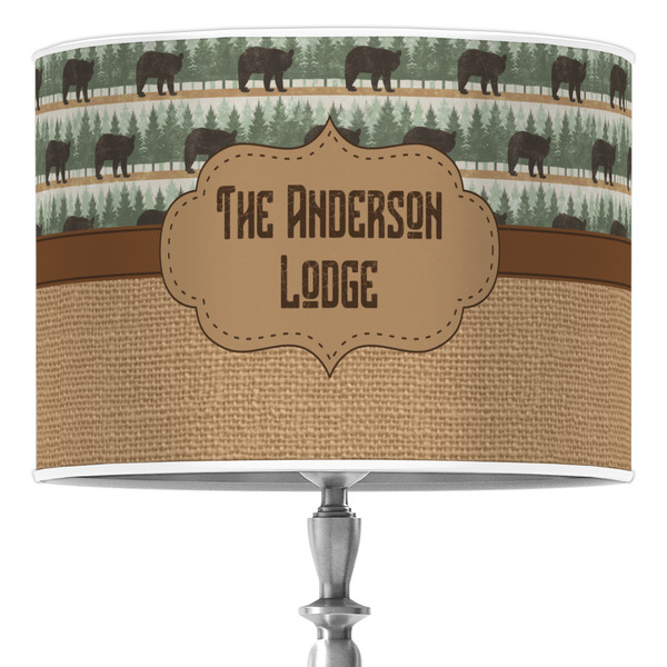 Custom Cabin 16" Drum Lamp Shade - Poly-film (Personalized)