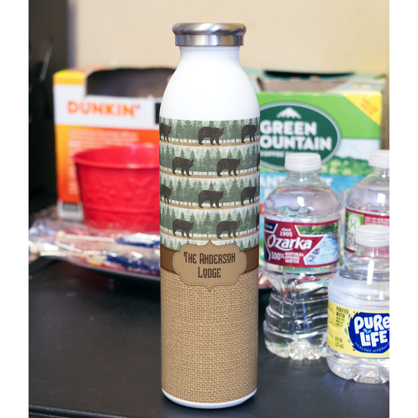 Cabin 20oz Water Bottles - Full Print - In Context