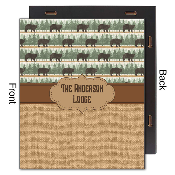 Cabin 20x24 Wood Print - Front & Back View