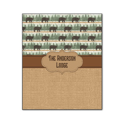 Cabin Wood Print - 20x24 (Personalized)