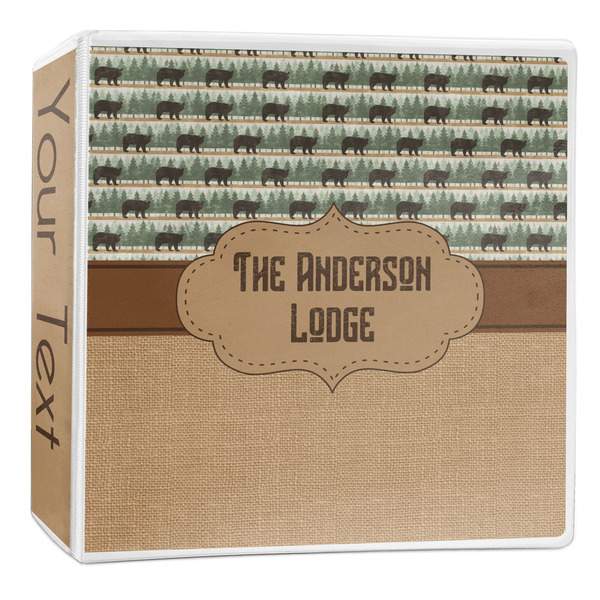 Custom Cabin 3-Ring Binder - 2 inch (Personalized)