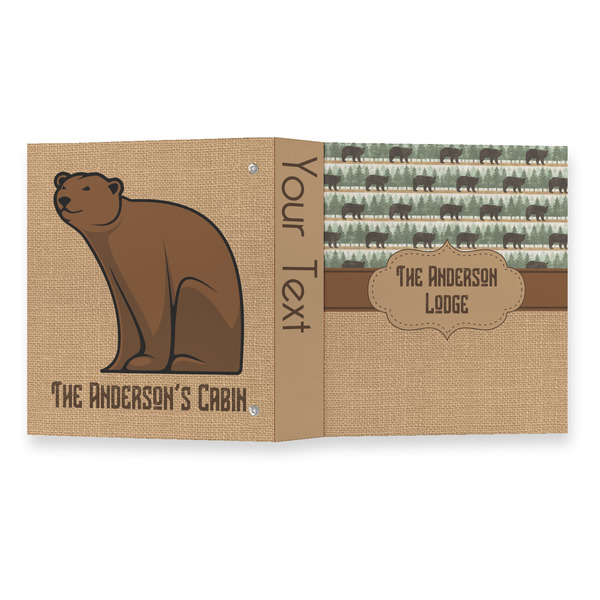 Cabin 3 Ring Binders - Full Wrap - 1" - OPEN OUTSIDE