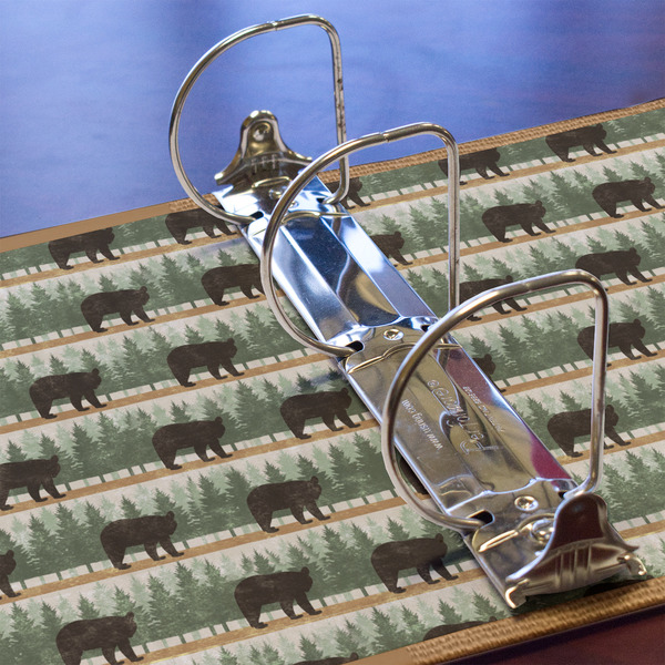 Cabin 3 Ring Binders - Full Wrap - 3" - DETAIL