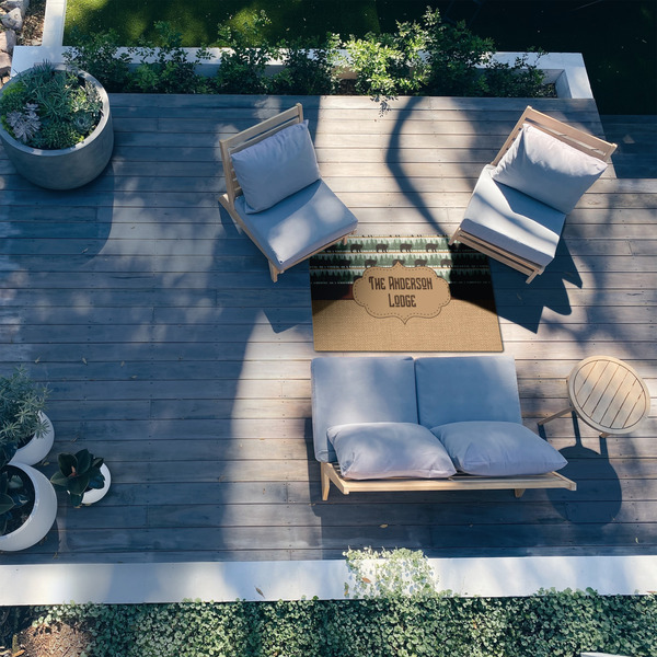 Cabin 3'x5' Patio Rug - In Context