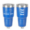 Cabin 30 oz Stainless Steel Tumbler - Royal Blue - Double-Sided (Personalized)