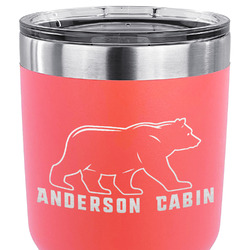 Cabin 30 oz Stainless Steel Tumbler - Coral - Double Sided (Personalized)