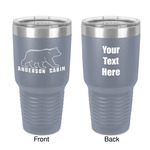 Cabin 30 oz Stainless Steel Tumbler - Grey - Double-Sided (Personalized)