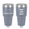 Cabin 30 oz Stainless Steel Ringneck Tumbler - Grey - Double Sided - Front & Back