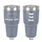 Cabin 30 oz Stainless Steel Tumbler - Grey - Double-Sided (Personalized)