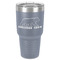 Cabin 30 oz Stainless Steel Tumbler - Grey - Single-Sided (Personalized)