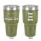 Cabin 30 oz Stainless Steel Tumbler - Olive - Double-Sided (Personalized)
