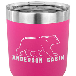 Cabin 30 oz Stainless Steel Tumbler - Pink - Single Sided (Personalized)