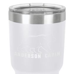 Cabin 30 oz Stainless Steel Tumbler - White - Double-Sided (Personalized)