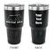 Cabin 30 oz Stainless Steel Ringneck Tumblers - Black - Double Sided - APPROVAL