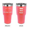 Cabin 30 oz Stainless Steel Ringneck Tumblers - Coral - Double Sided - APPROVAL