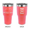 Cabin 30 oz Stainless Steel Tumbler - Coral - Double Sided (Personalized)