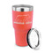 Cabin 30 oz Stainless Steel Ringneck Tumblers - Coral - LID OFF