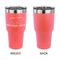 Cabin 30 oz Stainless Steel Ringneck Tumblers - Coral - Single Sided - APPROVAL