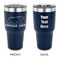 Cabin 30 oz Stainless Steel Ringneck Tumblers - Navy - Double Sided - APPROVAL