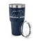 Cabin 30 oz Stainless Steel Ringneck Tumblers - Navy - LID OFF