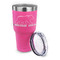 Cabin 30 oz Stainless Steel Ringneck Tumblers - Pink - LID OFF