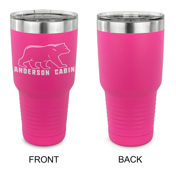 Cabin 30 oz Stainless Steel Ringneck Tumblers - Pink - Single Sided - APPROVAL