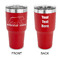 Cabin 30 oz Stainless Steel Ringneck Tumblers - Red - Double Sided - APPROVAL