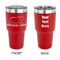Cabin 30 oz Stainless Steel Tumbler - Red - Double Sided (Personalized)