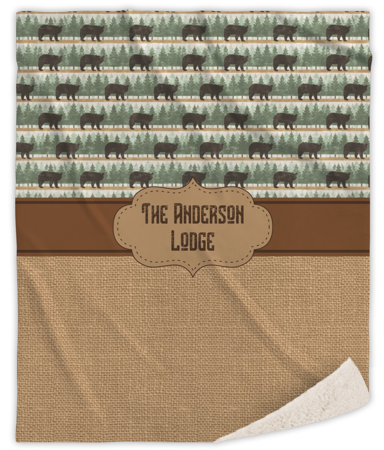 YouCustomizeIt Sherpa Throw Blanket