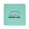 Cabin 6" x 6" Teal Leatherette Snap Up Tray - APPROVAL