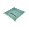 Cabin 6" x 6" Teal Leatherette Snap Up Tray - CHILD MAIN