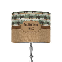 Cabin 8" Drum Lamp Shade - Fabric (Personalized)