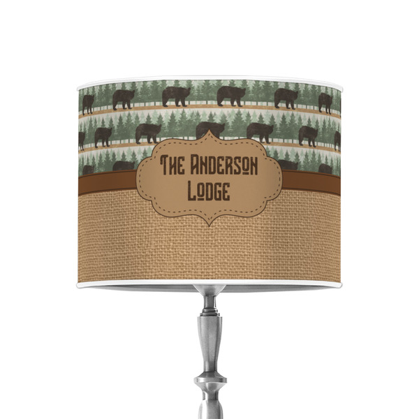 Cabin 8" Drum Lampshade - ON STAND (Poly Film)