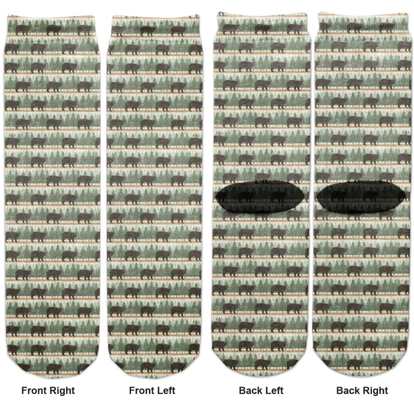 Cabin Adult Crew Socks - Double Pair - Front and Back - Apvl