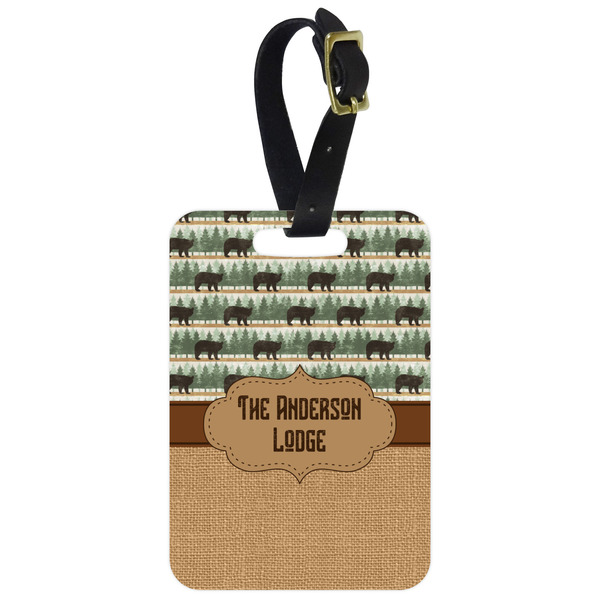 Custom Cabin Metal Luggage Tag w/ Name or Text